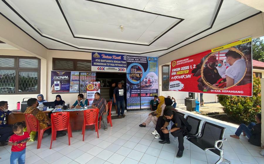 Cegah Lonjakan Kasus Covid-19, Binda Bengkulu Gelar Vaksinasi Serentak di Seluruh Kab/Kota