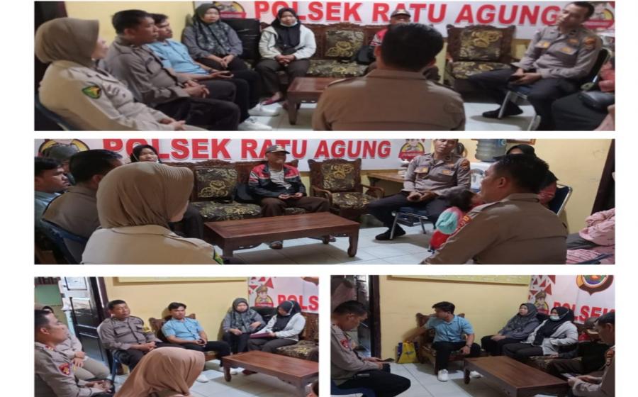 Bhabinkamtibmas Polsek Ratu Agung Damaikan Warga yang Berselisih Paham