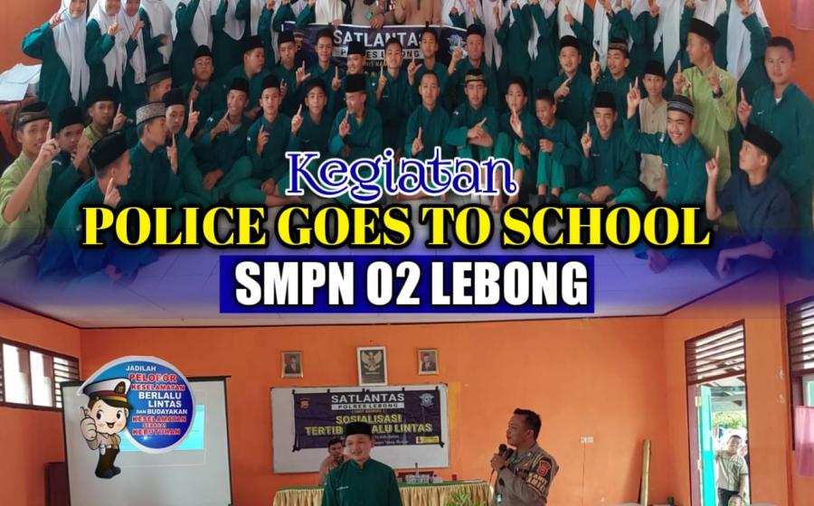 Satlantas Polres Lebong Sosialisasi Tertib dan Etika Berlalu Lintas kepada Murid SMPN 2 Lebong