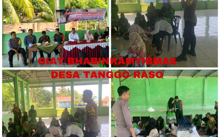 Bhabinkamtibmas Polsek Pino Raya Monitoring Pelatihan Pembuatan Kue Kuliner di Desa Tanggo Raso 