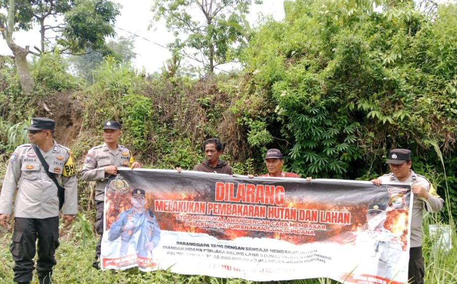 Cegah Karhutla, Polsek Curup Tingkatkan Sosialisasi Kepada Warga