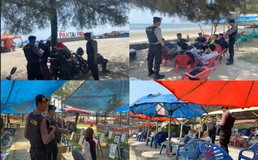 .Patroli di Kawasan Wisata, Personel Sat Samapata Sampaikan Imbauan Kamtibmas