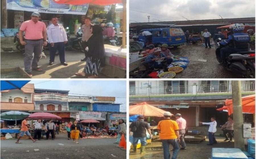 .Polsek Gading Cempaka Bersama Dishub Kota Bengkulu Lakukan Penertiban Pedagang Pasar Panorama 