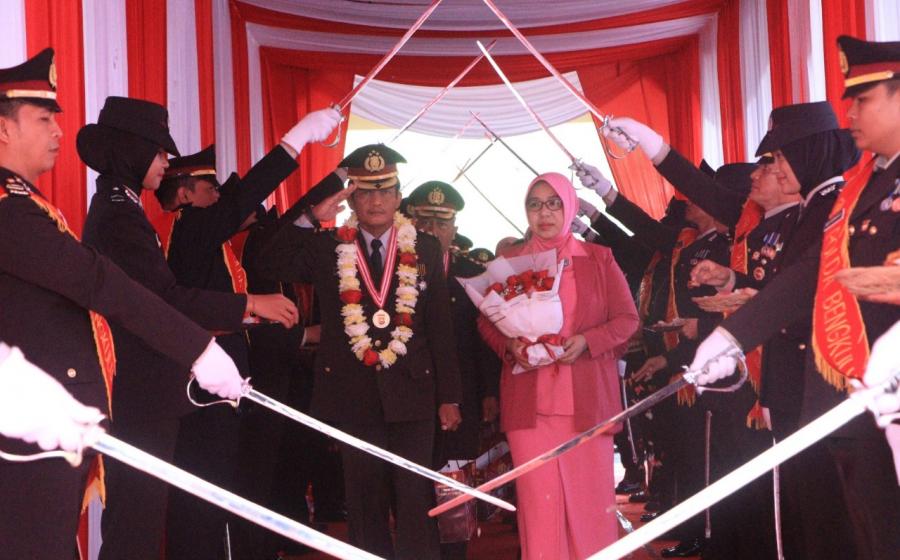 Apresiasi Pengabdian, Polda Bengkulu Gelar Upacara Purna Bhakti Personil Yang Pensiun