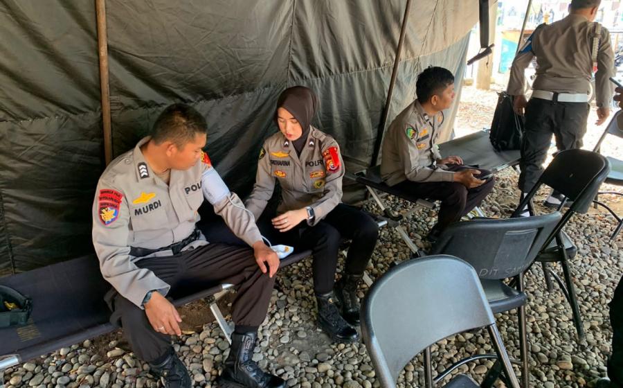 Pastikan Kondisi Personel Sehat, Satgas 7 Banops Subsatgas Dokkes Laksanakan Pengecekan Kesehatan di Kantor Bawaslu Provinsi