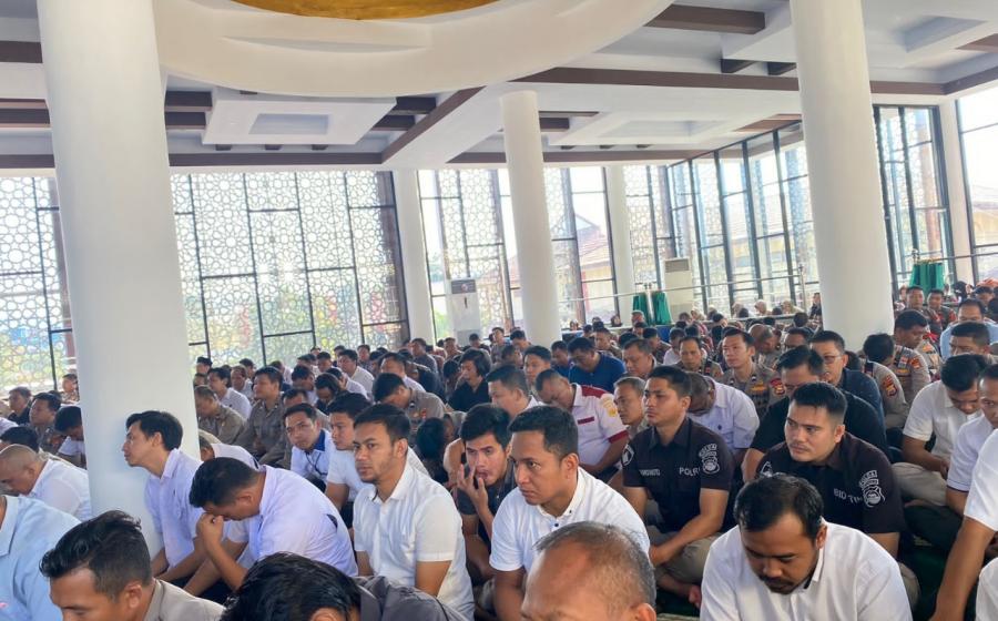 Tingkatkan Ketaqwaan Anggota, Polda Bengkulu Rutin Gelar Binrohtal setiap Kamis