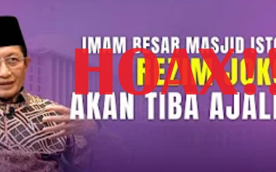 ForM NU Ancam Polisikan Abraham Samad atas Fitnah Terhadap Imam Besar Masjid Istiqlal