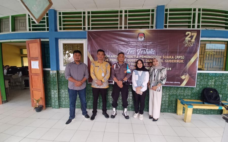 Personel Polres Lebong Monitoring Seleksi Tertulis Calon PPS