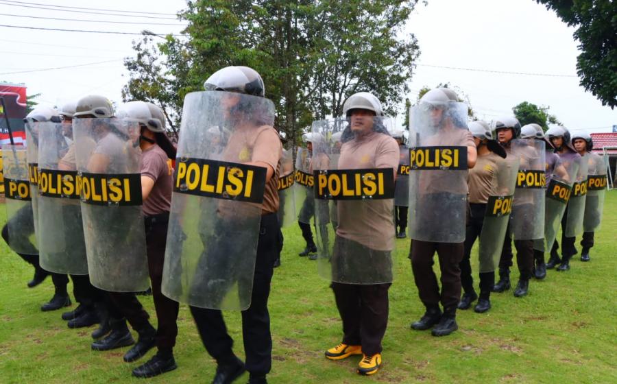 Sat Samapta Polres Lebong Gelar Latihan Dalmas