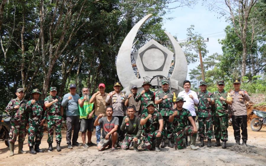 Kapolres Bengkulu Utara Hadiri Kunjungan Wasev TMMD Ke 120 T.A 2024 Kodim 0423 di Bukit Makmur Ketahun