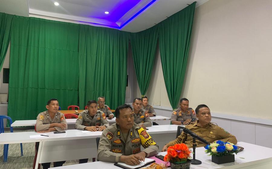 Polres Lebong Ikuti Rapat Anev Program 1 dan 2 Gugus Tugas Polri Mendukung Ketahanan Pangan