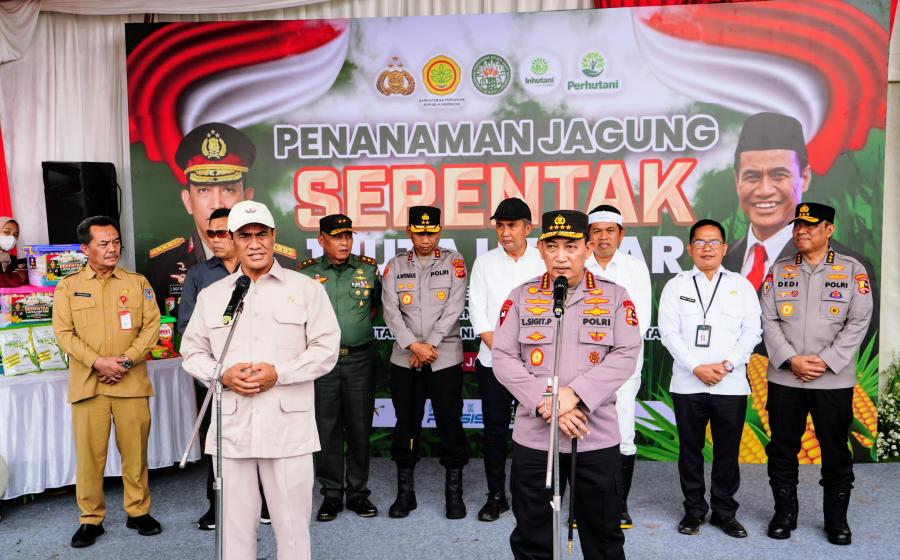 Gerakan 1 Juta Hektare Jagung: Sinergi Polri dan Kementrian Pertanian Wujudkan Swasembada Pangan 2025