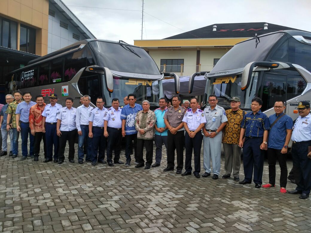 PT. SAN Lounching 3 Bus Mercedes-Benz Layani Rute Bengkulu – Padang Paria