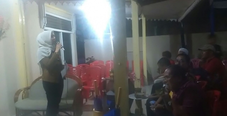 ESD melakukan pertemuan dengan warga kenanga Kota bengkulu