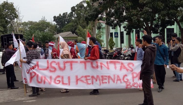 foto aksi gempur di kemenag bengkulu