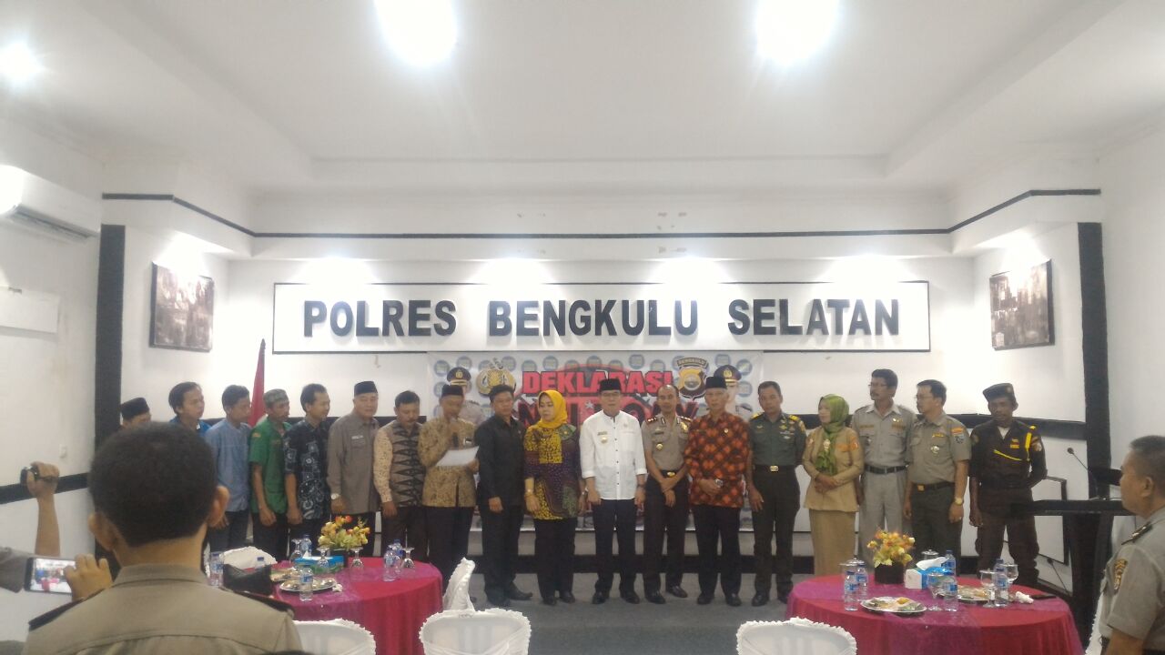 Deklarasi anti hoax di Bengkulu Selatan