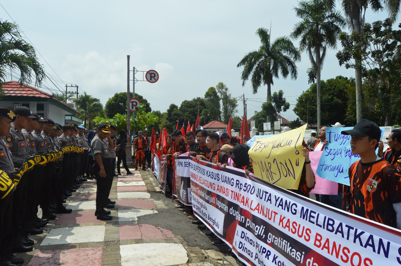 aksi pemuda pancasila kota bengkulu dalam melawan korupsi