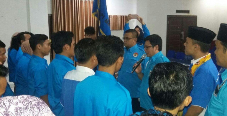 KNPI kubu Febri Yudirman berdasarkan informasi dari KNPI versi Batara Yudha telah menggelar musda dan pelantikan (Foto : istimewa)