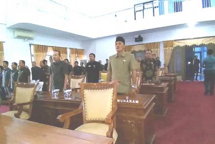 DPRD Seluma Gelar Paripurna Penyampaian Jawaban Enam Raperda