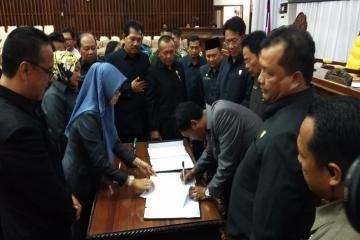 Paripurna pengesahan 2 raperda