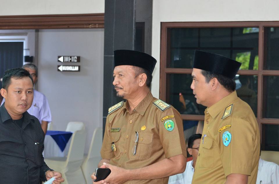 sekda Kota bengkulu bersama Kadis PUPR
