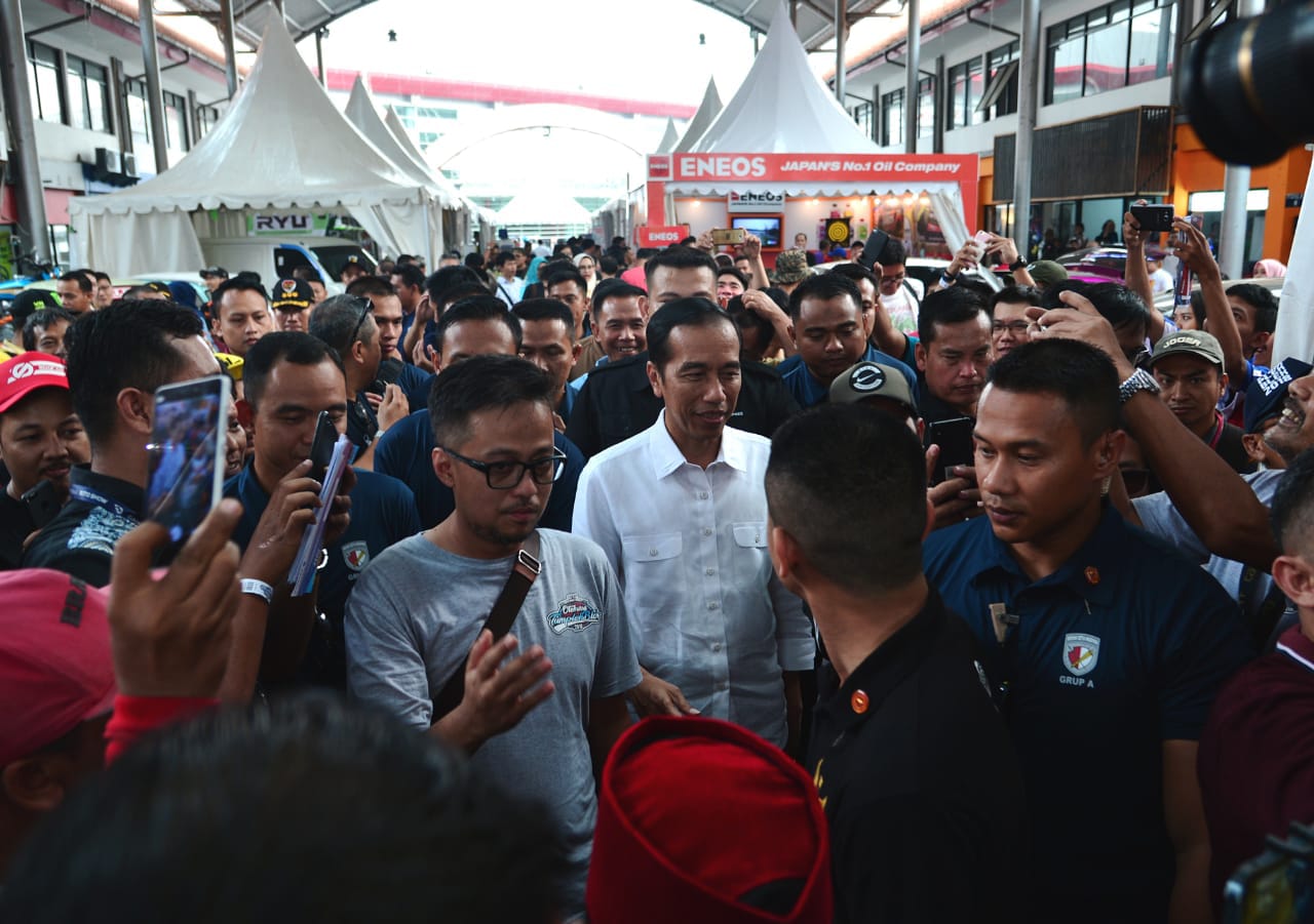 Presiden Joko Widodo di Gambir Expo Kemayoran