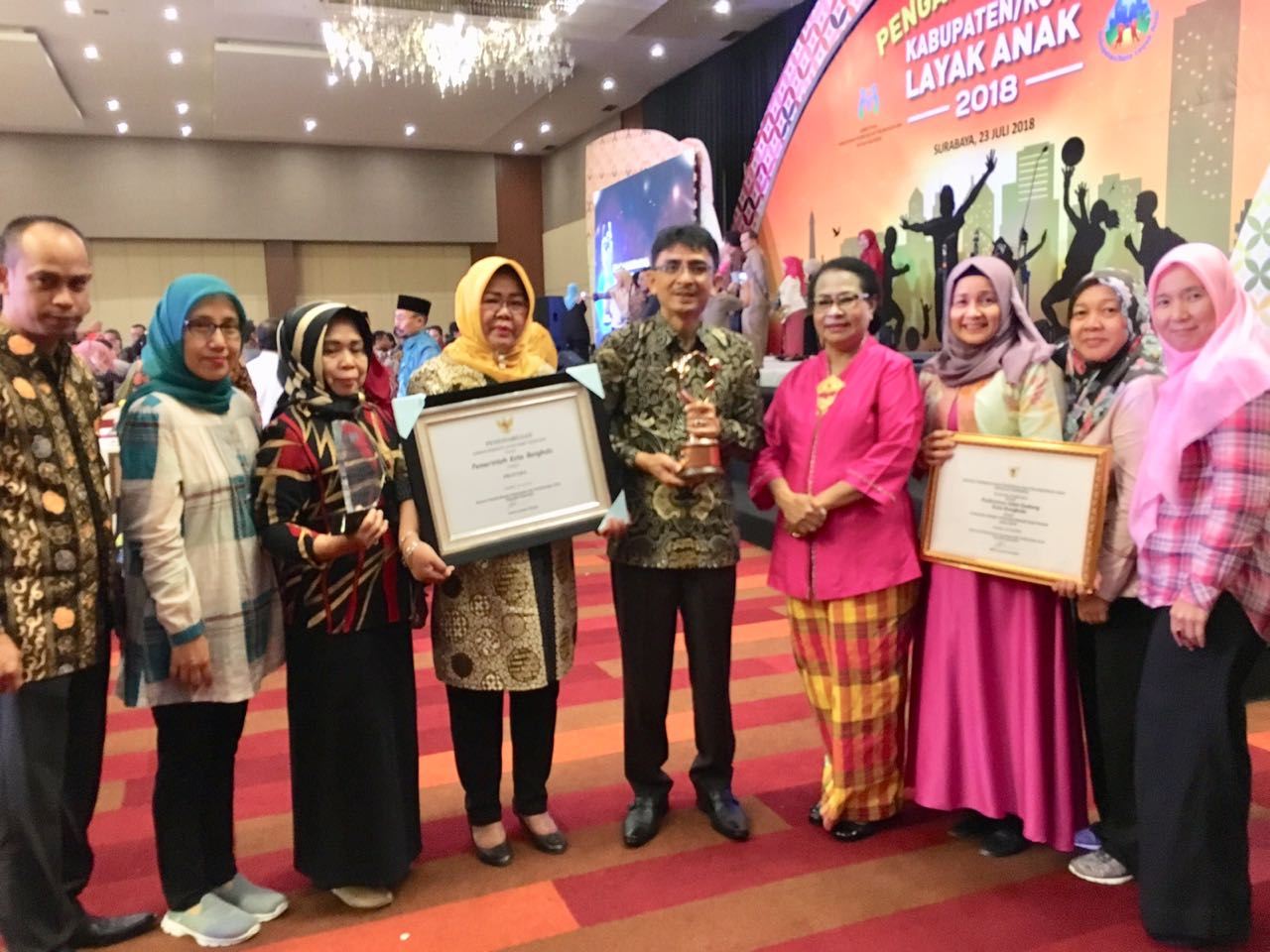 Bengkulu Terima Penghargaan Kota Layak Anak dan Puskesmas Ramah Anak