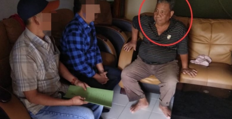 terdakwa saat ditangkap