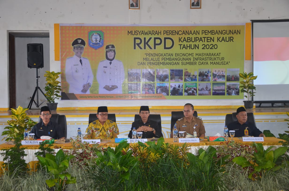 Musyawara Rencana Kerja Pembangunan Daerah (RKPD) Kabupaten kaur tahun 2020