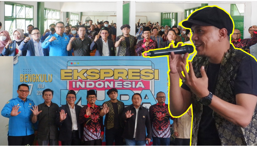 Kegiatan FKPT Bengkulu di aula STIESNU Bengkulu menghadirkan eks vokalis ST 12