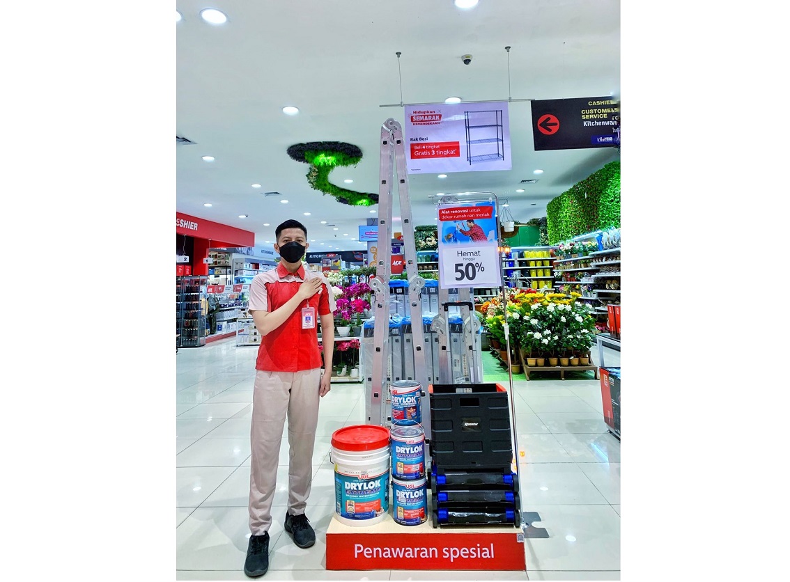  Sambut perayaan HUT Republik Indonesia (RI) yang ke-77 tahun, PT ACE Hardware Indonesia Tbk (ACE) menghadirkan program spesial khusus untuk pelanggan dengan tema ‘Hidupkan Semarak Kemerdekaan’ hingga 30 Agustus 2022