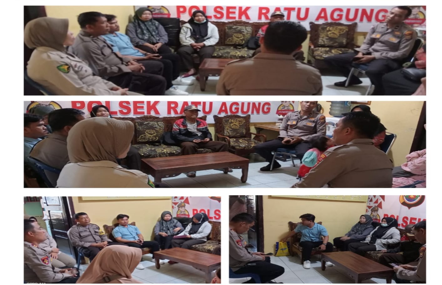Bhabinkamtibmas Polsek Ratu Agung Damaikan Warga yang Berselisih Paham