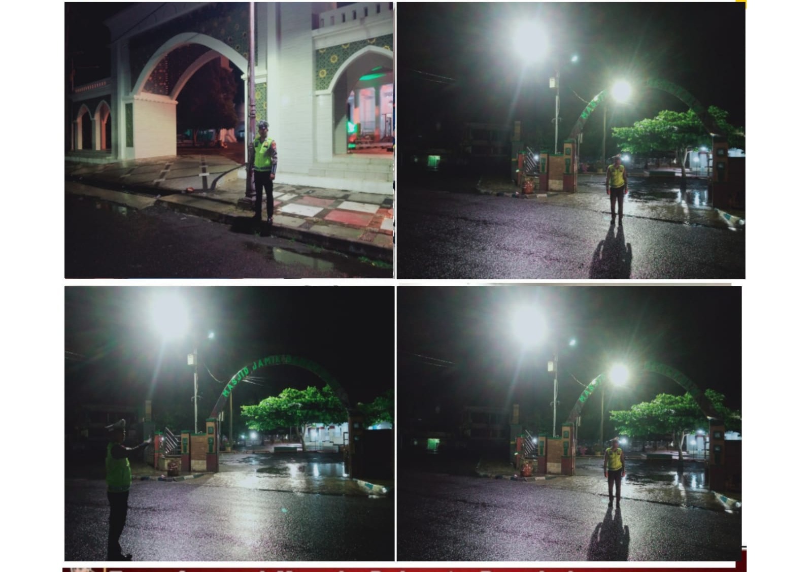 Patroli Subuh Satlantas Polresta Bengkulu di Masjid Jamik dan At Taqwa