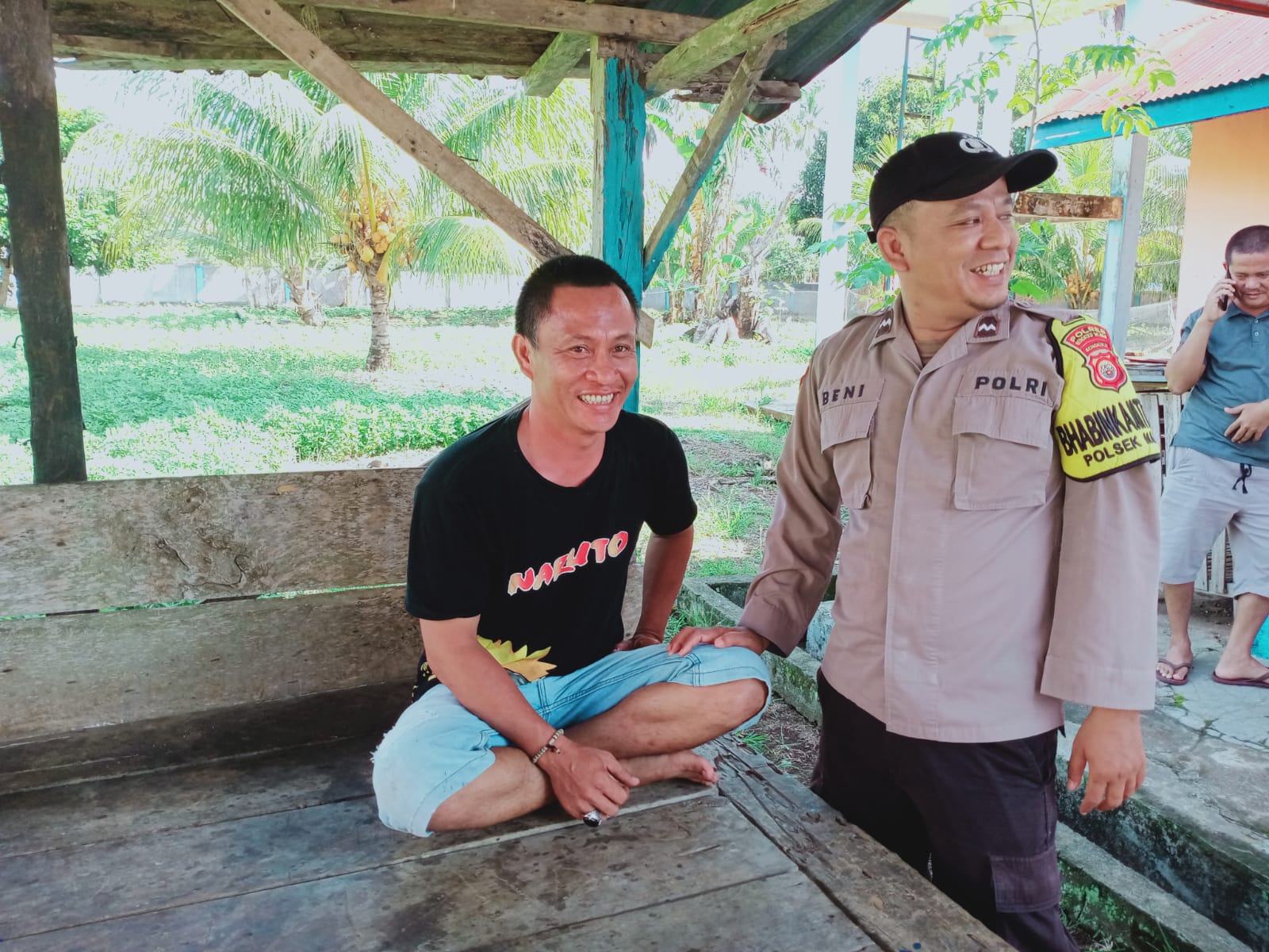  Selalu Aktif Jaga Silaturahmi, Bhabinkamtibmas Desa Kota Padang Sambangi Warga Binaan 