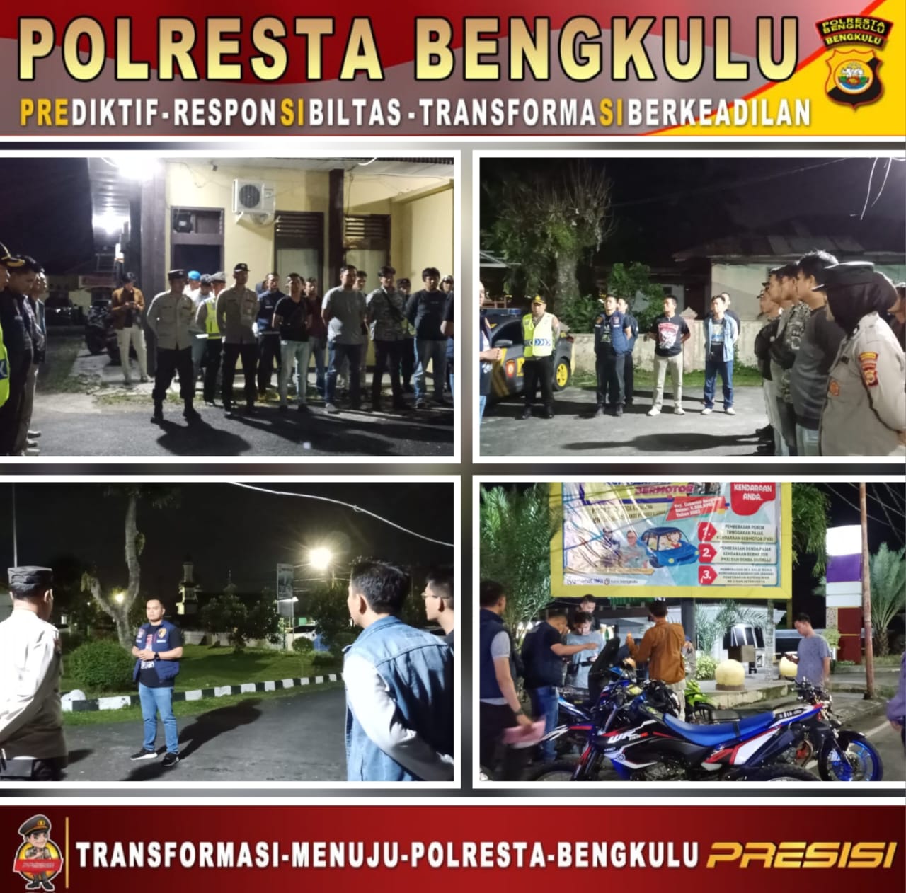 Cegah Tindak 3C, Polsek Gading Cempaka Gelar KRYD