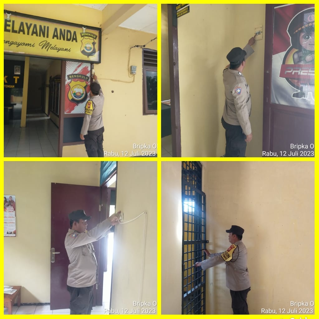 Cegah Konsleting Listrik, Polres Kaur dan Polsek Jajaran Cek Instalasi Listrik Mako 