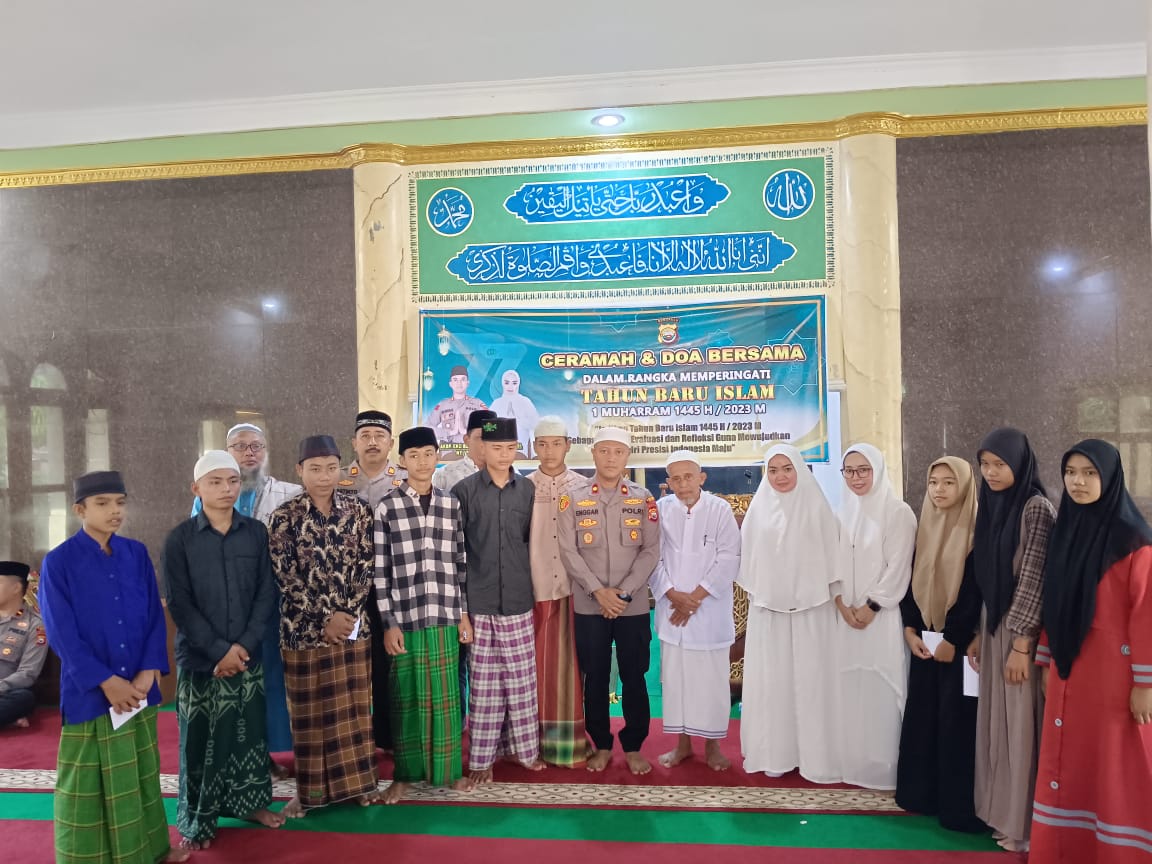 Peringati Tahun Baru Islam 1445 Hijiriah, Polres Kaur Gelar Ceramah Agama dan Berikan Santunan kepada Pesantren Marhalatulwustho
