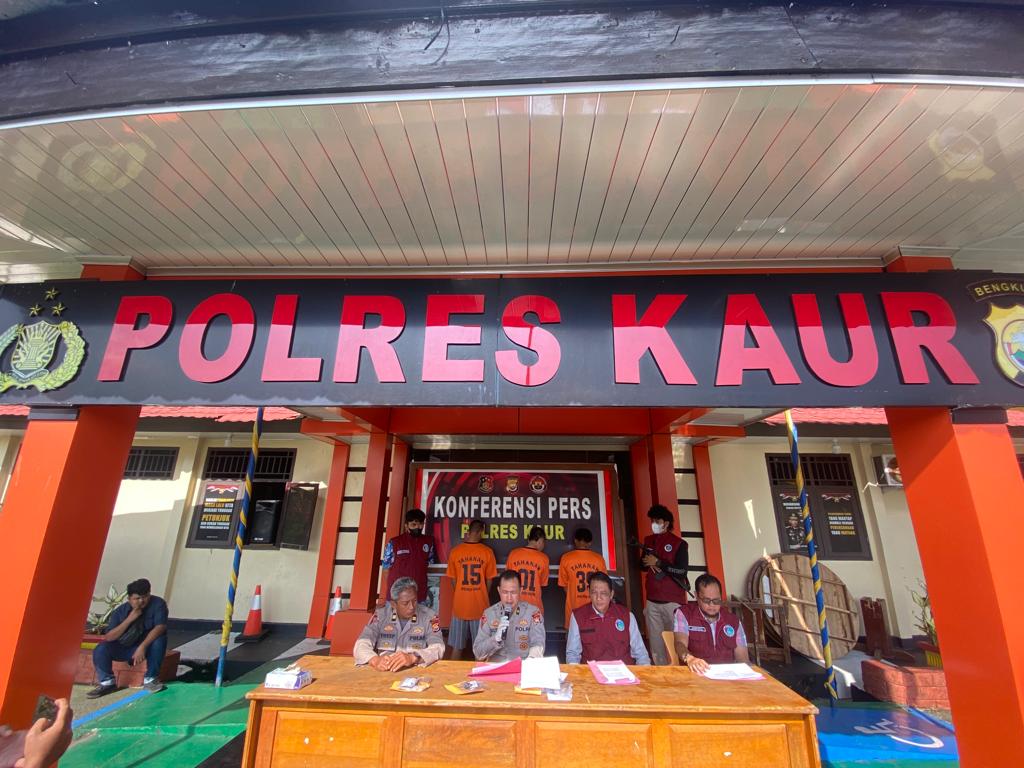 Ops Antik Nala, Polres Kaur Tangkap 3 Tersangka Kasus Narkoba