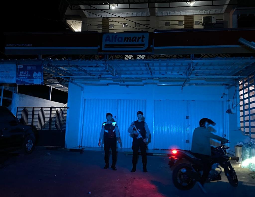 Cegah Aksi Kejahatan di Malam Hari, Sat Samapta Polres Kaur Gelar Patroli 