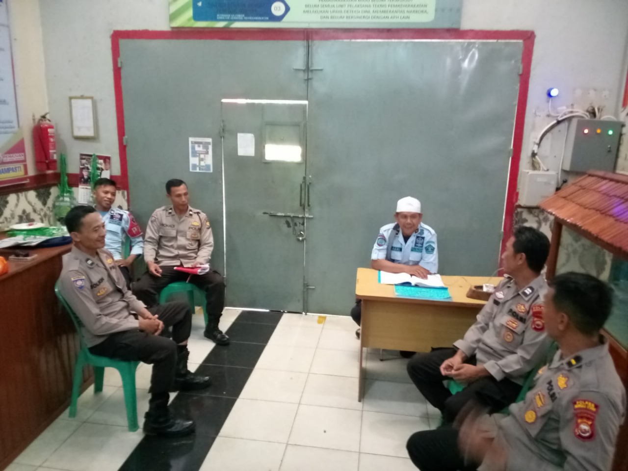 Sat Binmas Polres Bengkulu Utara Sambangi Lapas Kelas II B Arga Makmur