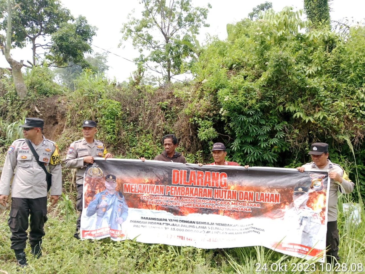 Cegah Karhutla, Polsek Curup Tingkatkan Sosialisasi Kepada Warga