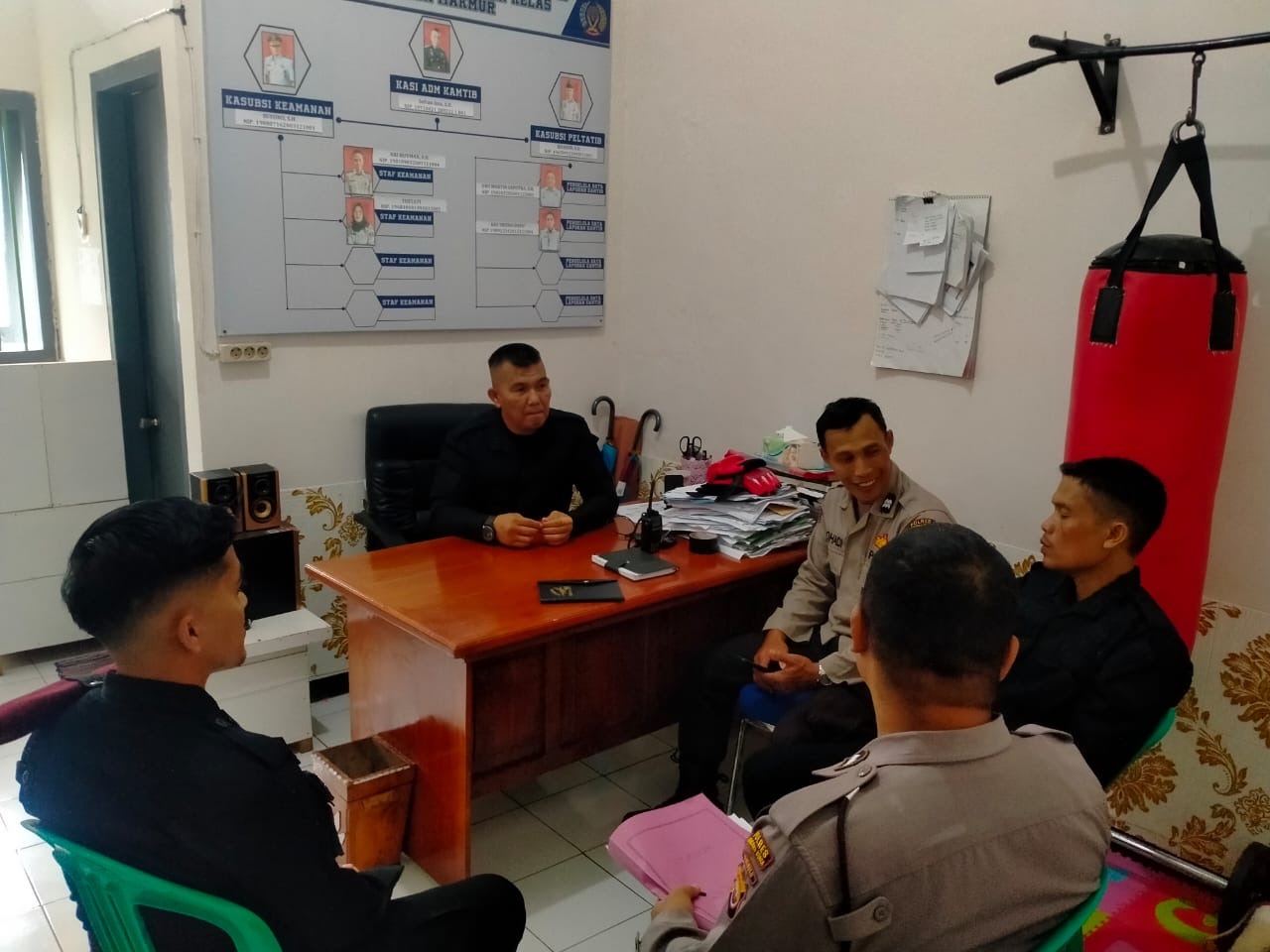Polres BU Koordinasi, Pengawasan dan Pembinaan Teknis terhadap Polsus Ke Lapas Kelas II B Bengkulu Utara