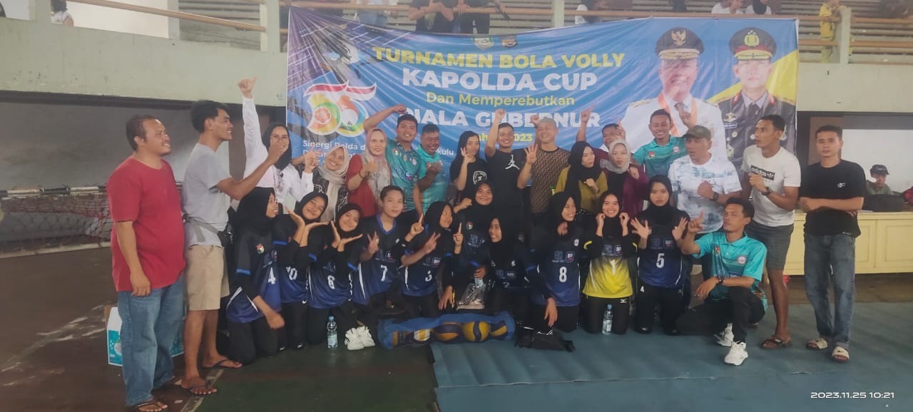 Tim Voly Putri Mukomuko Melaju ke Babak Pada Turnament Kapolda Cup 2023