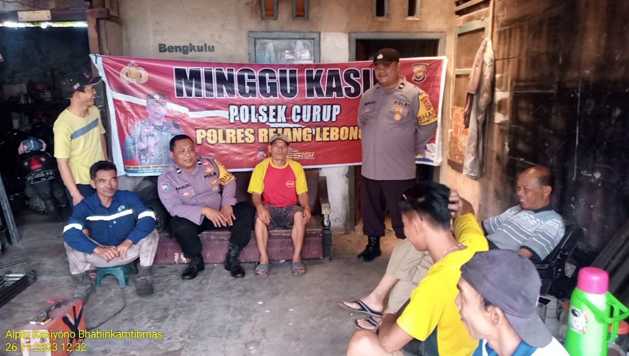 Tampung Curhatan Masyarakat, Polsek Curup Gelar Program Minggu Kasih