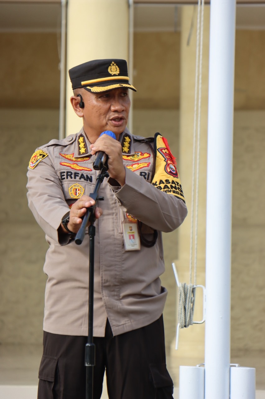 Karolog Polda Bengkulu Pimpin Apel Personel OMB