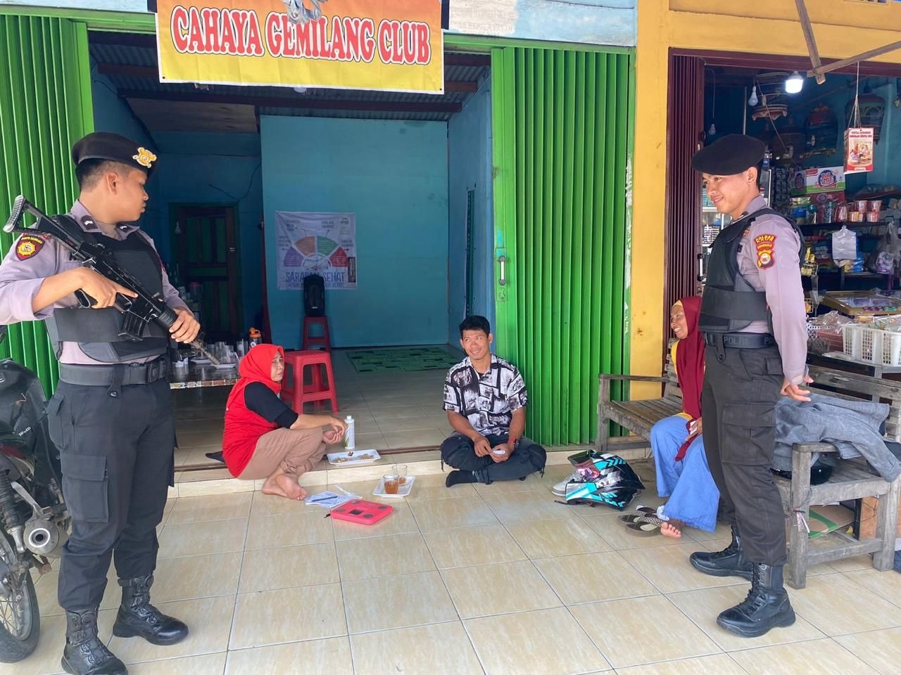 Cegah Kriminal, Personel Sat Samapta Polres Kaur Lakukan Pengamanan di Obvit 