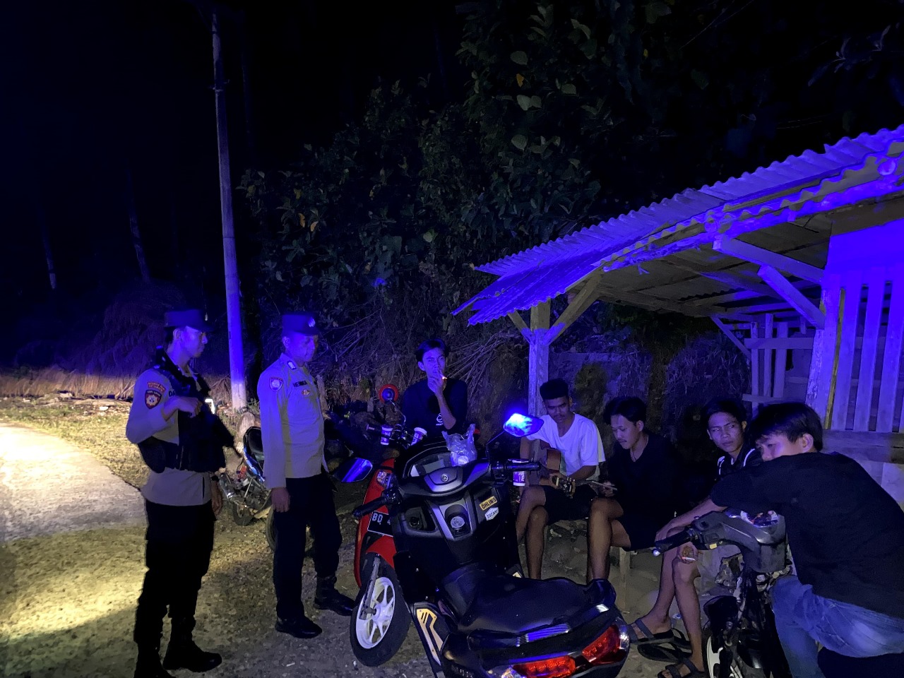 Cipkon Sitkamtibmas Kondusif di Wilayah Hukum, Polsek Nasal Patroli Rutin Sampaikan Imbauan Kamtibmas