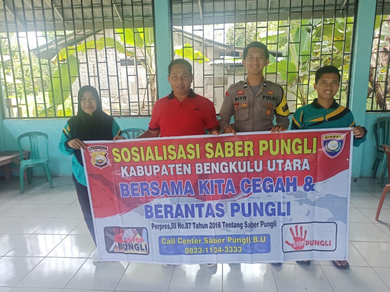 Bhabinkamtibmas Desa Air Baus 1 Ajak Warga Binaanya Cegah Pungli 