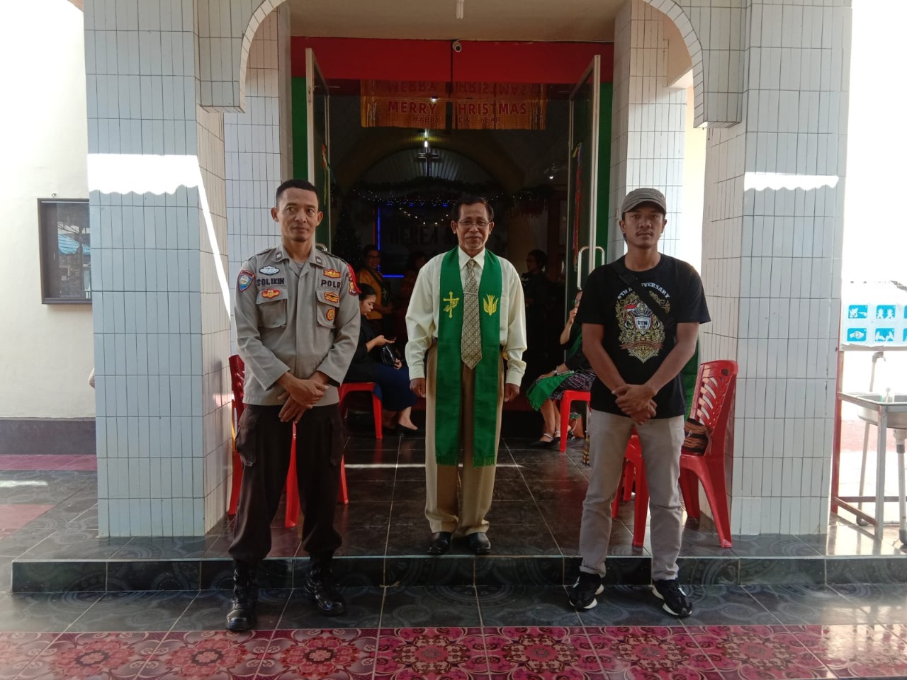 Wujudkan Situasi Aman Tempat Ibadah, Polres BU  Laksanakan Pengamanan Gereja