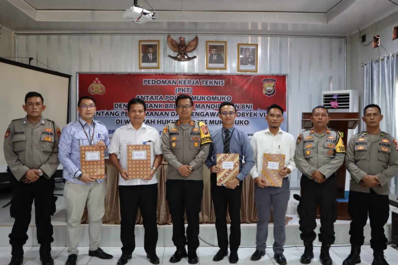 Kapolres Mukomuko Pimpin Kegiatan MOU dan PKT Dengan Seluruh Perbankan di Mukomuko